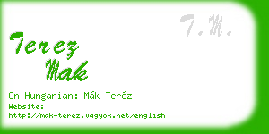 terez mak business card