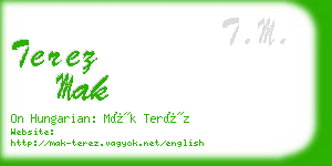 terez mak business card